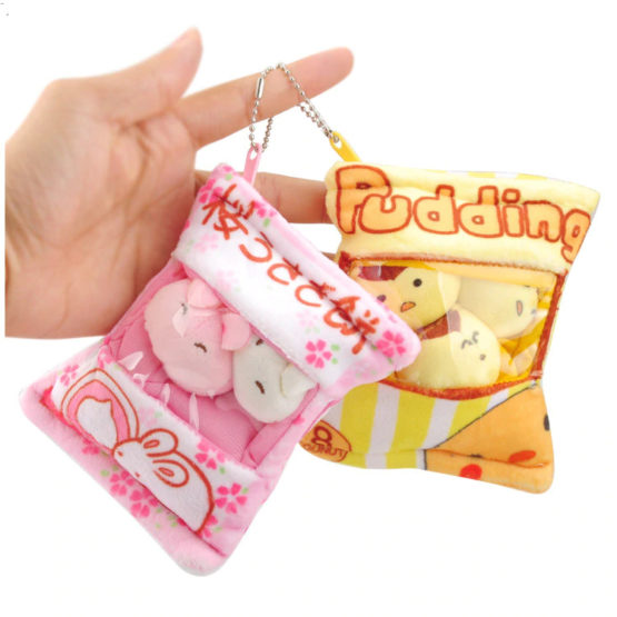 Mini Kawaii plush keychain Kawaii Family